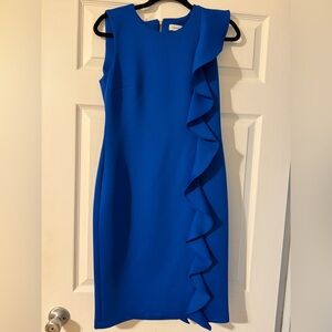 NWT Calvin Klein Ruffle Cocktail Dress